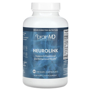 BrainMD, Neurolink, 180 cápsulas veganas