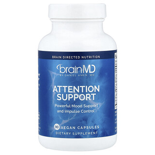 BrainMD, Attention Support, 90 veganske kapsler