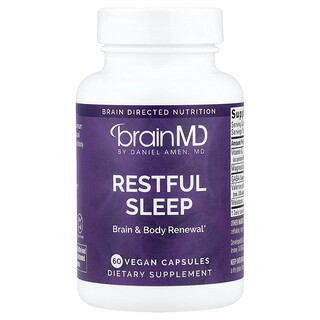 BrainMD, Restful Sleep, 60 Vegan Capsules