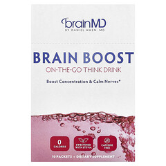 Brain Boost, корисний напій для здоров’я, без кофеїну, 10 пакетиків