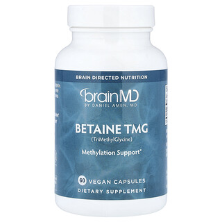BrainMD, 甜菜碱 TMG，1000 毫克，60 粒全素胶囊（每粒胶囊 500 毫克）
