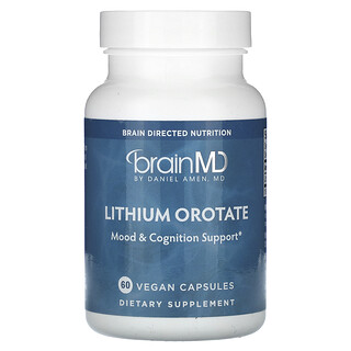 BrainMD, Lithium Orotate, 5 mg , 60 Vegan Capsules