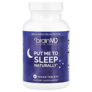 BrainMD, Membuat Saya Tertidur Secara Alami, 90 Tablet Vegan