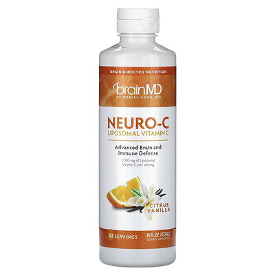 BrainMD, Neuro-C, Cítricos y vainilla, 473 ml (16 oz. líq.)