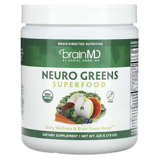 BrainMD, Supercibo Neuro Greens, 225 g