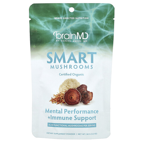 BrainMD, Smart Mushrooms, 3.2 oz (90 g)