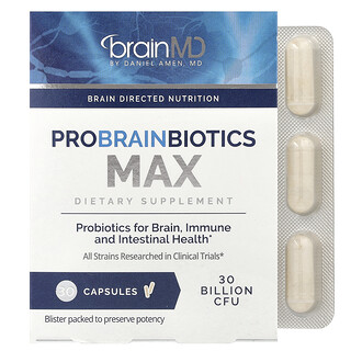 BrainMD (브레인MD), 프로브레인바이오틱스 맥스, 캡슐 30정
