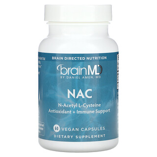 BrainMD, NAC, 600 mg, 60 cápsulas veganas