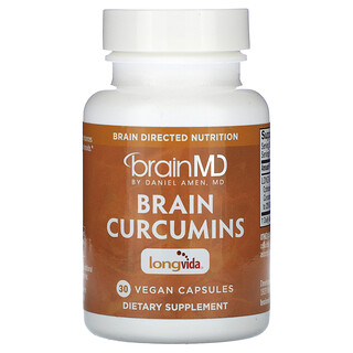 BrainMD, Curcumines cérébrales, 30 capsules vegan (400 mg par capsule)