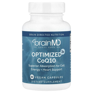BrainMD, CoQ10 Optimized3x, 60 cápsulas veganas