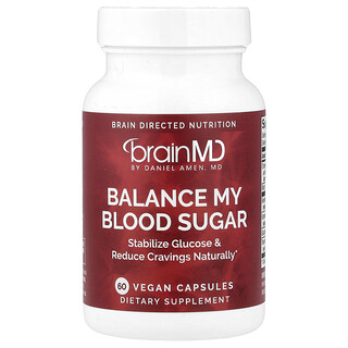 BrainMD, Balance My Blood Sugar, 60 Vegan Capsules