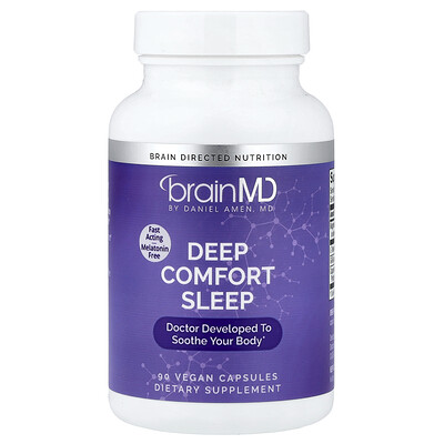 BrainMD, Sueño profundo y reconfortante, 90 cápsulas veganas