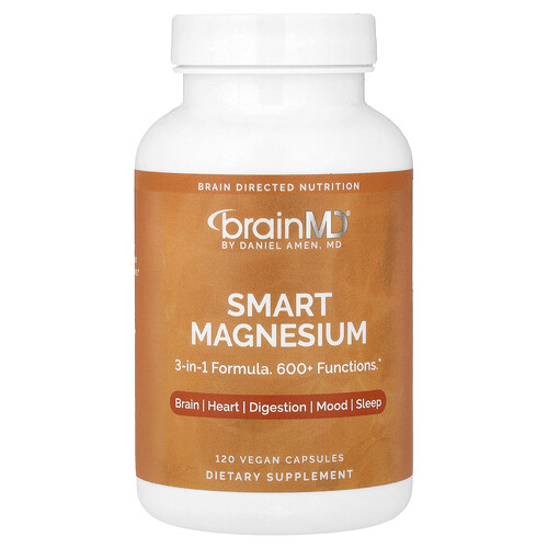 Brainmd Smart Magnesium, 120 Vegan Capsules (150 mg per Capsule)