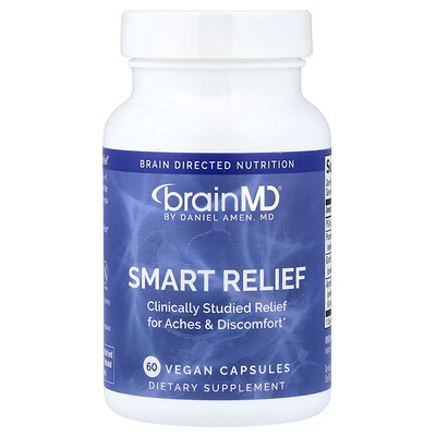 Photos - Vitamins & Minerals Smart BrainMD,  Relief, 60 Vegan Capsules BRD-00399 