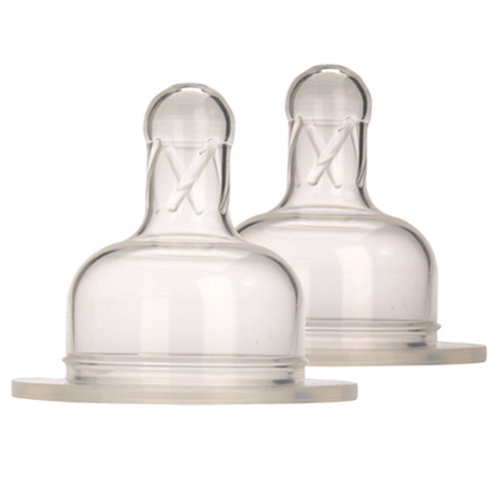 Born Free, Soft Silicone Nipples, Level 1 Slow Flow, 03 Months+, 2