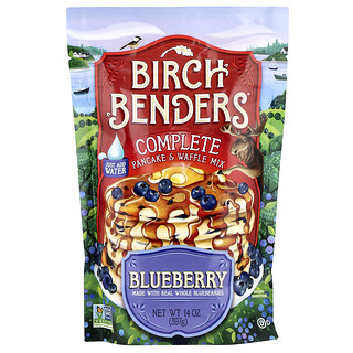 Birch Benders, Pancake & Waffle Mix, Blueberry, 397 g (14 oz)