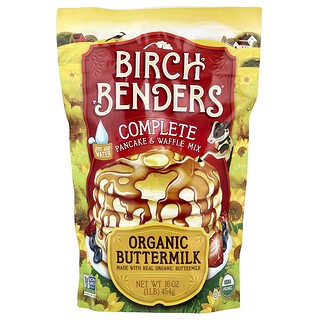 Birch Benders, Complete Pancake & Waffle Mix, Organic Buttermilk, 1 lb (454 g)