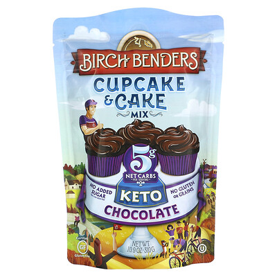 

Birch Benders Cupcake & Cake Mix Keto Chocolate 10.9 oz (310 g)