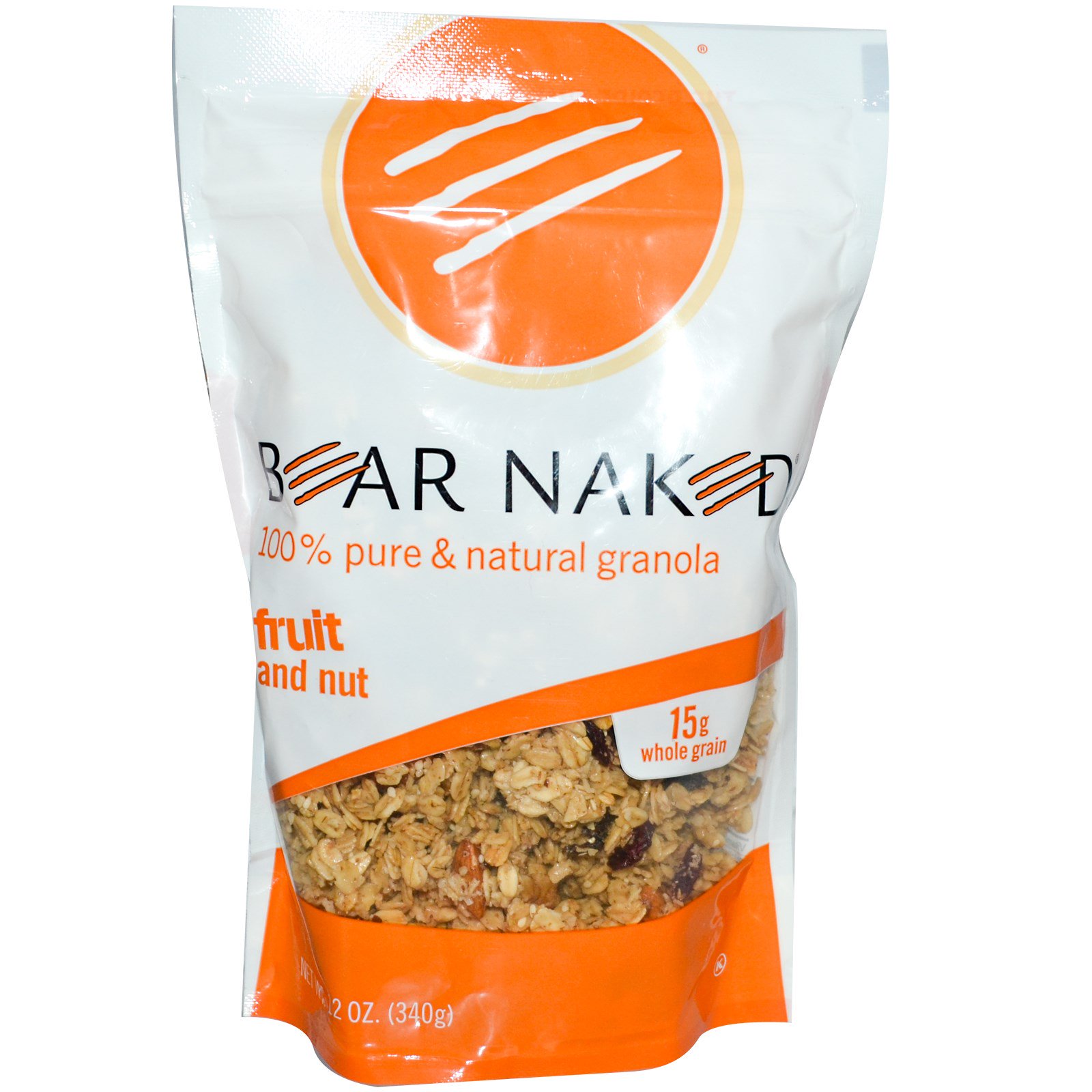 Bear Naked, 100% Pure & Natural Granola, Fruit and Nut, 12 oz (340 g ...