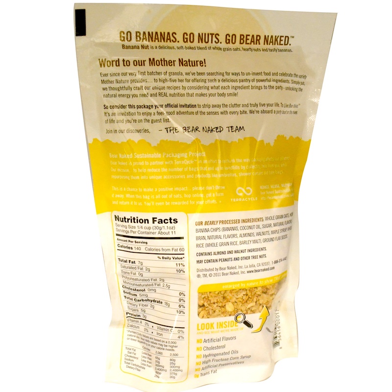 Bear Naked 100 Pure Natural Granola Banana Nut 12 Oz 340 G IHerb