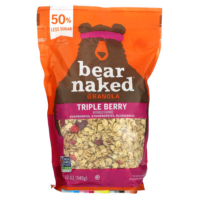 

Bear Naked Fit, гранола, три ягоды, 340 г (12 унций)