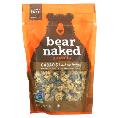 

Bear Naked Гранола, какао, масло кешью, 11 унц. (311 г)