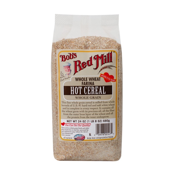 Bob's Red Mill, Whole Wheat Farina, Hot Cereal, 24 oz (680 g) (Discontinued Item) 