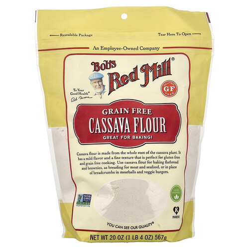 Bob's Red Mill, Cassava Flour, Grain Free, 20 oz (567 g)