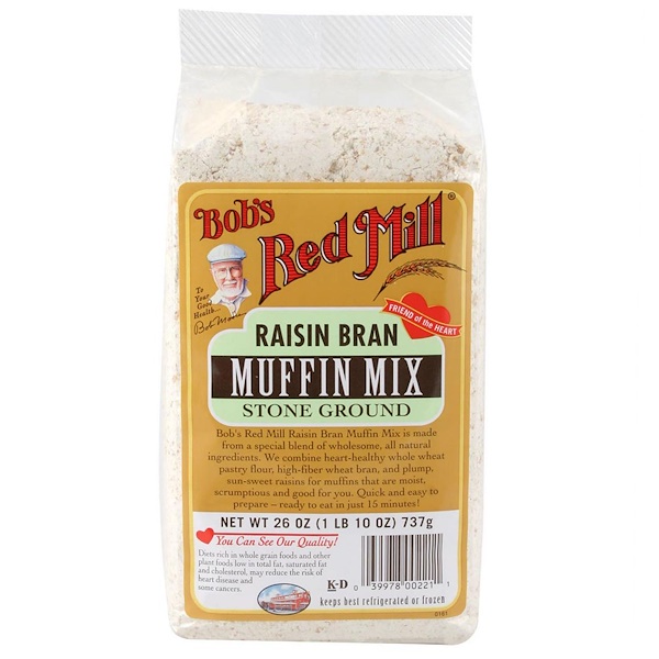 Bob's Red Mill, Raisin Bran Muffin Mix, 26 oz (737 g) (Discontinued Item) 