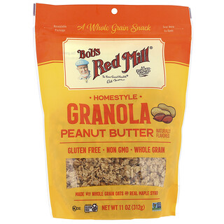 Bob's Red Mill, Homestyle Granola, Peanut Butter, 11 oz (312 g)
