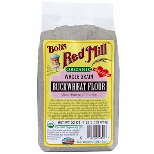 Отзывы о Бобс Рэд Милл, Organic Buckwheat Flour, Whole Grain, 22 oz (623 g)