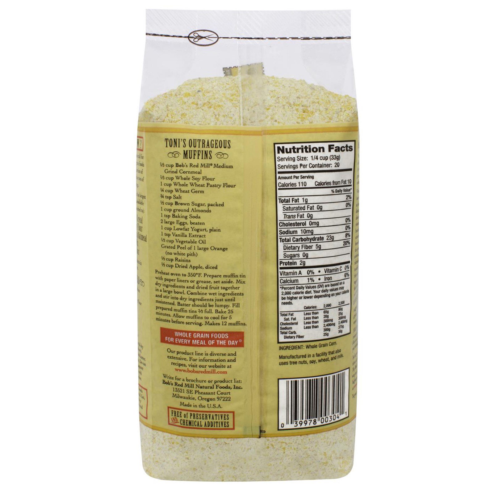 Bob's Red Mill, Cornmeal, Medium Grind, 24 oz (680 g) iHerb