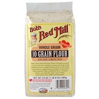 Bob's Red Mill, 10 Grain Flour, Whole Grain, 24 oz (680 g) - iHerb.com