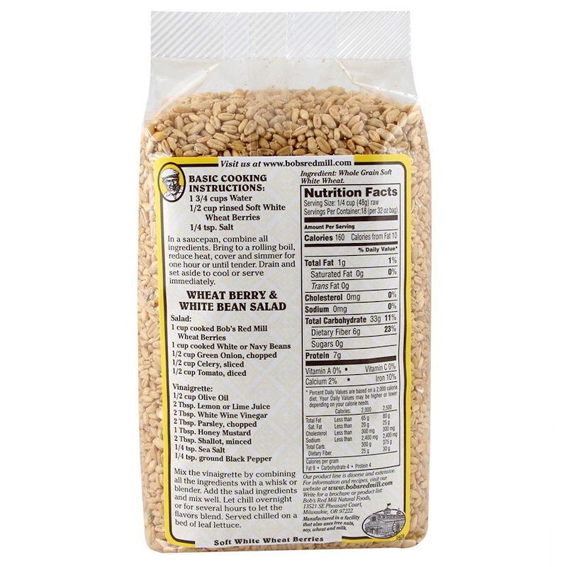 Bob's Red Mill, Soft White Wheat Berries, 32 oz (907 g) iHerb