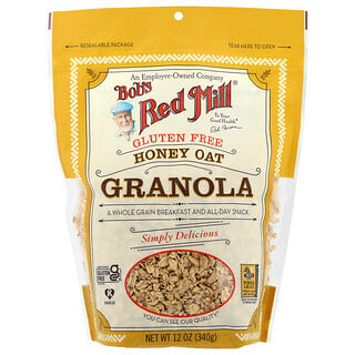 Bob's Red Mill, Granola, Bal Yulaf, Glutensiz, 12 oz (340 gr)
