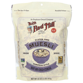 Bob's Red Mill, Muesli, sin gluten, 16 oz (453 g)