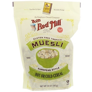 Отзывы о Бобс Рэд Милл, Muesli, Tropical, Gluten Free, 14 oz (397 g)