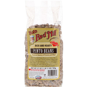 Отзывы о Бобс Рэд Милл, Pinto Beans, 27 oz (765 g)
