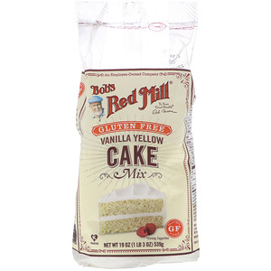 Отзывы о Бобс Рэд Милл, Vanilla Yellow Cake Mix, Gluten Free, 19 oz (539 g)
