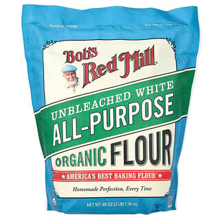 Bob's Red Mill, Organic Unbleached White All-purpose Flour, 1.36 kg (48 oz)
