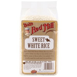 Отзывы о Бобс Рэд Милл, Sweet White Rice, 27 oz (765 g)
