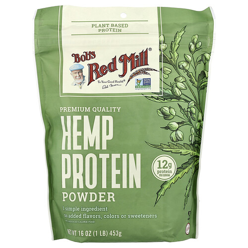 Bob's Red Mill, Proteína de cáñamo en polvo, 453 g (16 oz)