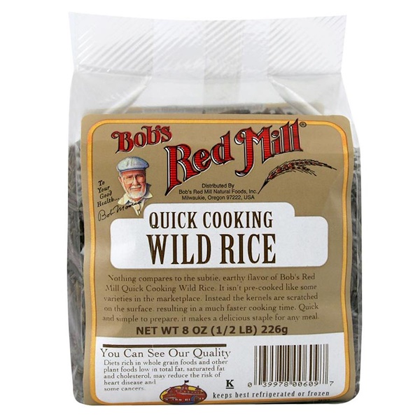 Bob's Red Mill, Quick Cooking Wild Rice, 8 oz (226 g) (Discontinued Item) 