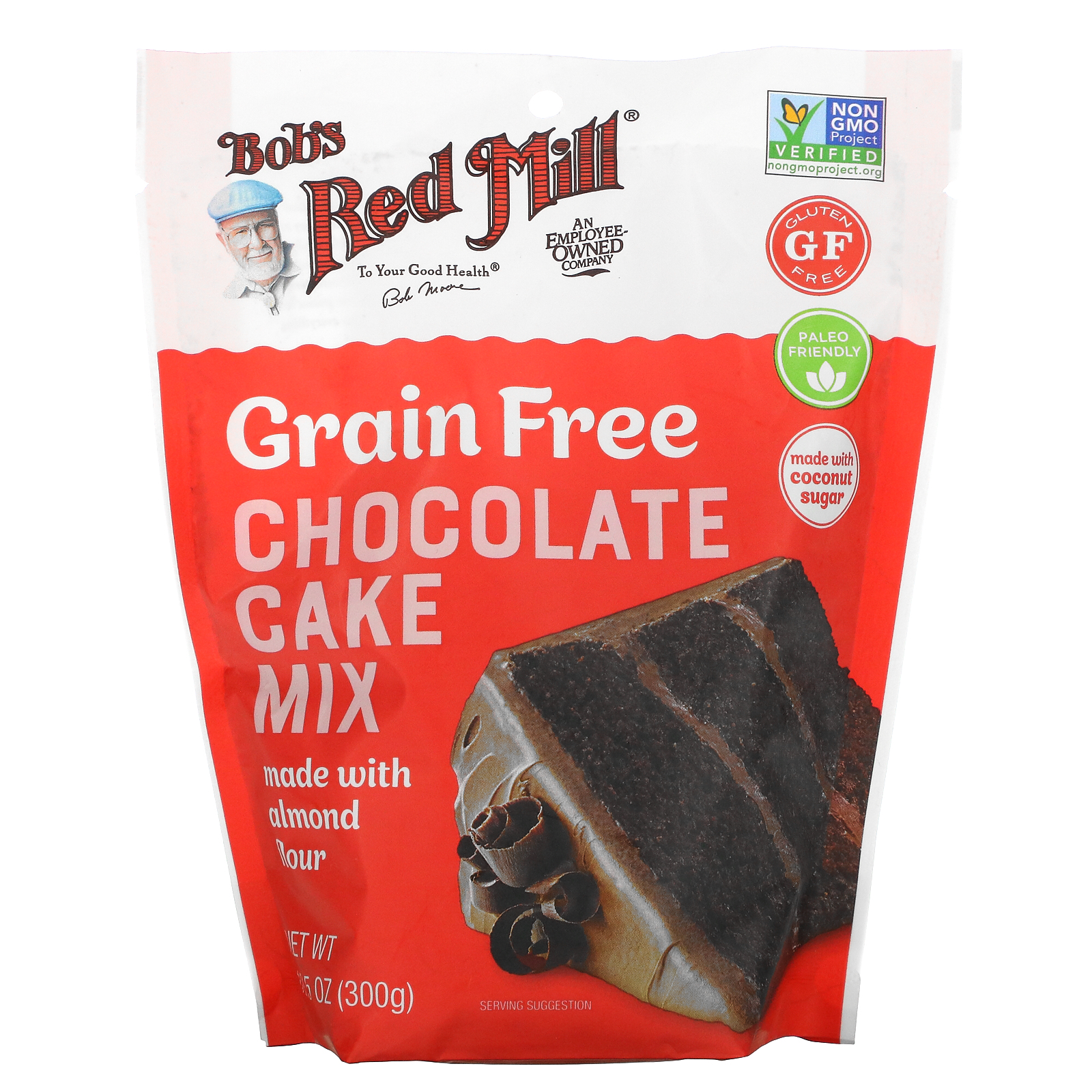Bob's Red 最大52%OFFクーポン Mill チョコレートケーキミックス 10.5オンス 穀物不使用 限定品 アーモンド粉使用 300g