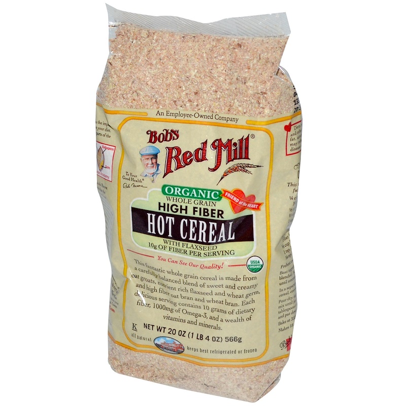 Bob's Red Mill, Organic, Whole Grain High Fiber Hot Cereal, with