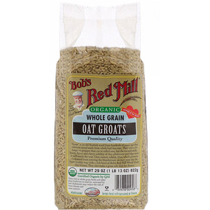 Бобс Рэд Милл, Organic Grain Oat Groats, Whole Grain, 29 oz (822 g) отзывы покупателей