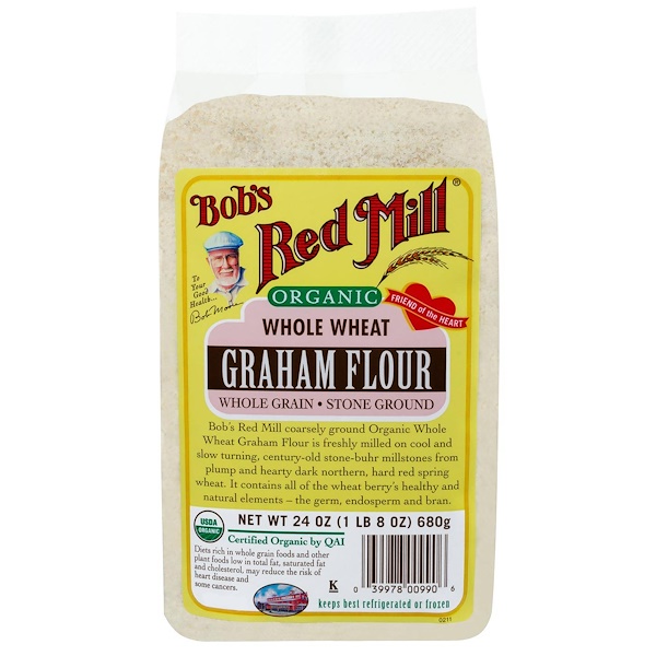 Bob's Red Mill, Organic Whole Wheat Graham Flour, 24 oz (680 g) iHerb