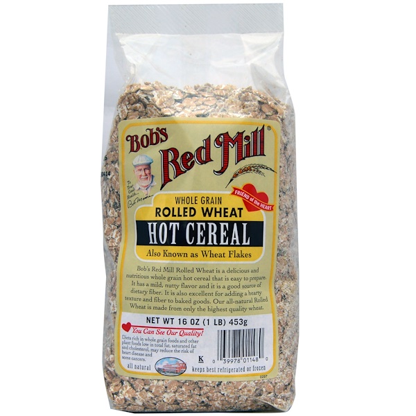 Bob's Red Mill, Rolled Wheat, Hot Cereal, 16 oz (453 g) (Discontinued Item) 