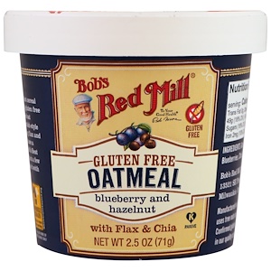 Бобс Рэд Милл, Oatmeal, Blueberry and Hazelnut, 2.5 oz (71 g) отзывы покупателей