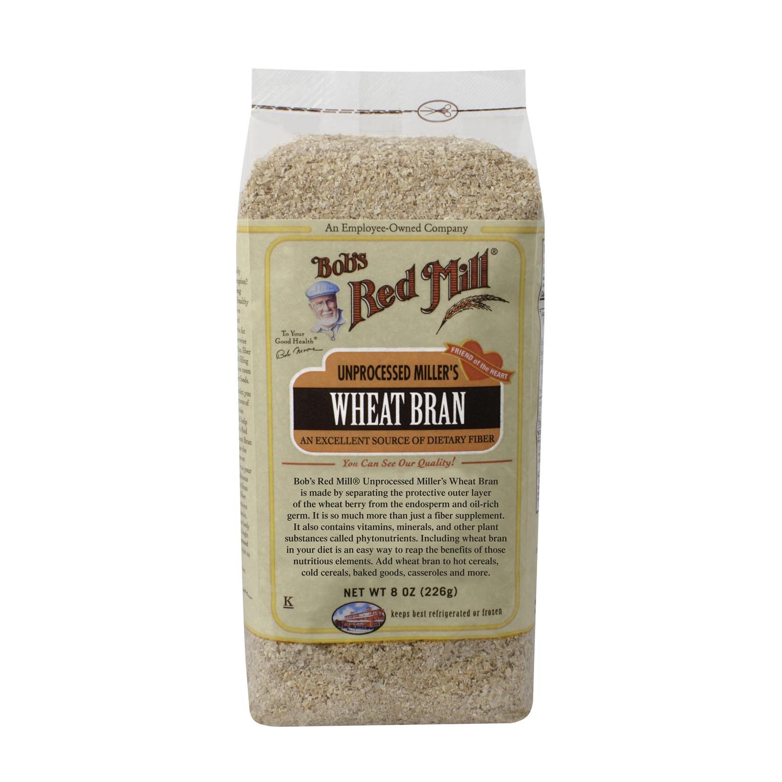 Bob's Red Mill, Unprocessed Miller's Wheat Bran, 8 oz (226 g) iHerb